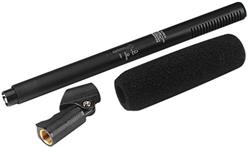 Monacor ECM-925p elektretowy mikrofon pojemnościowy Phantom mikrofon kierunkowy Czarny rejestracji wyraźnego 231990