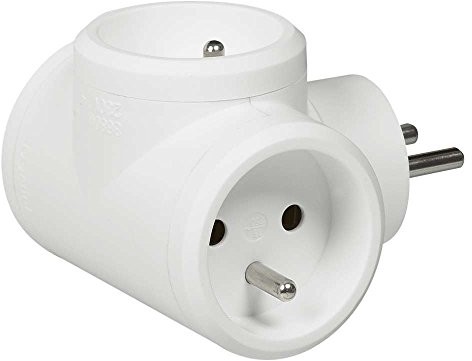 Legrand leg50632 Steckdosenleiste, 3 X 2-biegunowych + Timer, FR, z przodu, z przodu Biały 80804