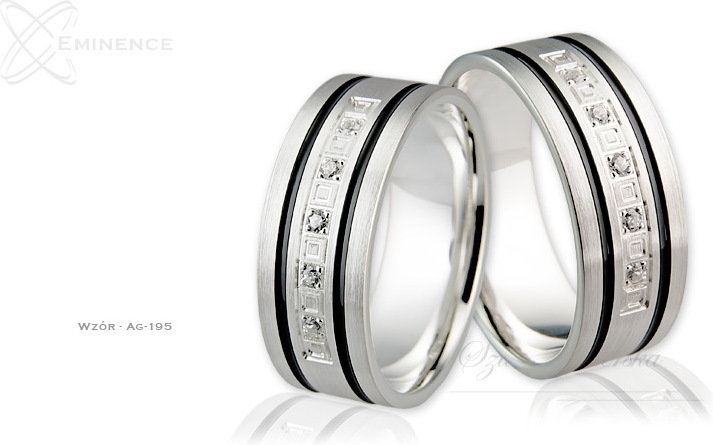 Eminence Obrączki srebrne - wzór Ag-195