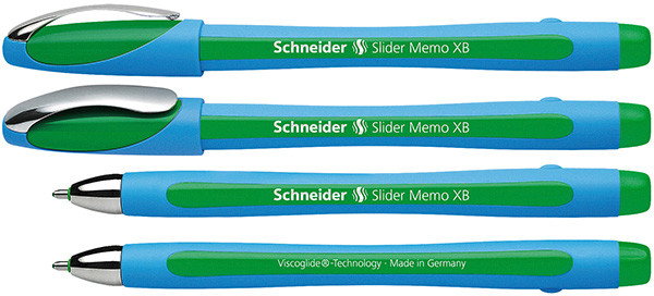 Schneider Długopis Slider Memo, XB, zielony SR150204