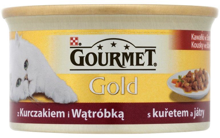 Purina Gourmet Gold Kurczak I Wątróbka W Sosie 85G
