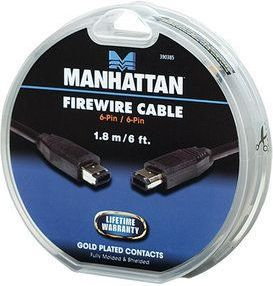 Manhattan kabel IEEE 1394 FireWire 6-Pin/6-Pin1.8 m (Blister Cake) 390385