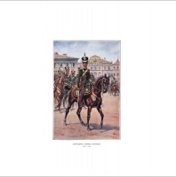 Plakat A3 Wojsko Polskie - Królestwo Polskie - Artylerya Konna Gwaryi