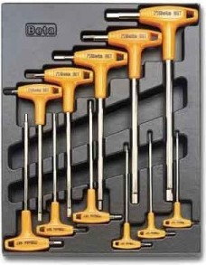 BETA Kpl. kluczy trzpieniowy z rękojeścią 11szt. 2424/T50