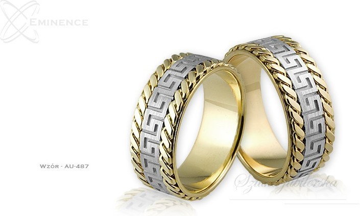 Eminence Obrączki ślubne - wzór Au-487