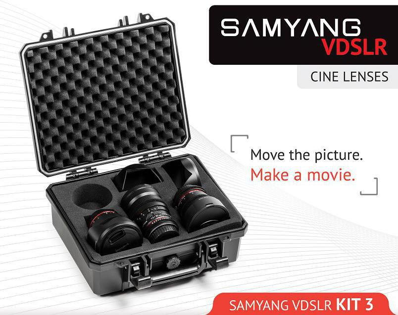 Samyang VDSLR Cinema Kit 3 (8mm, 16mm, 35mm) do Sony E
