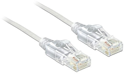 Delock Patchcord Kat. 6 U/UTP PVC CU 0,5m płaski biały 83780