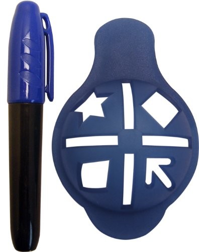 Longridge Uni Oznaczania Piłek Golfowych Deluxe Line Up, Niebieski (GABLD)