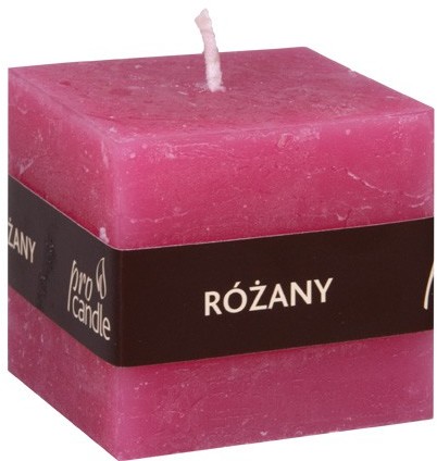Pro Candle wieca zapachowa ProCandle 791011 / sześcian / różany