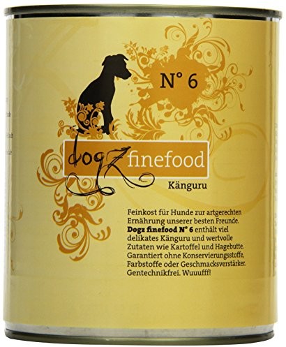 Dogz Finefood Hundefutter No.6 Känguru 800 G, 6Er Pack (6 X 800 G)