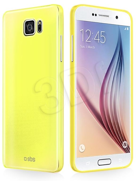SBS Mobile Fluo Extraslim do Galaxy S6 Żólte TEFLUOSAS6Y