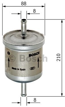 Bosch Filtr paliwa, wtrysk benzyny, 0 450 905 908 - Bezpłatny zwrot do 30 dni, największy wybór produktów. 0450905908