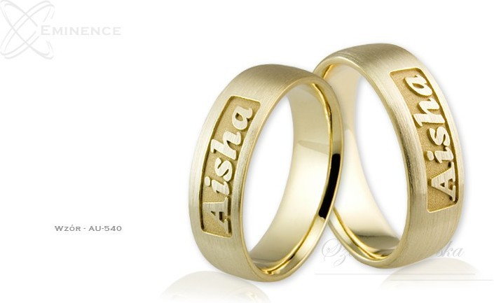 Eminence Obrączki ślubne - wzór Au-540