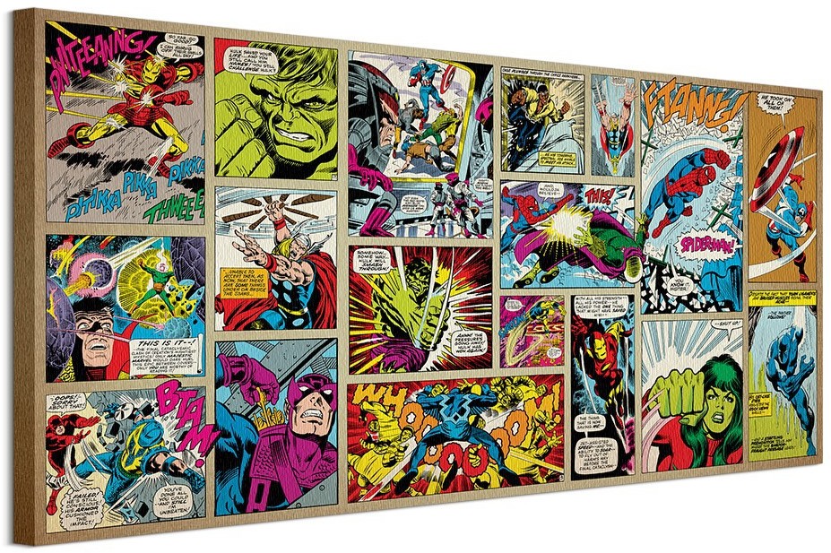 Pyramid Posters Marvel Comic Panels - Obraz na płótnie