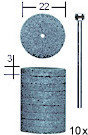 Proxxon tarcza szlifierska karborundowa O 22 mm. 10 szt. PR28304