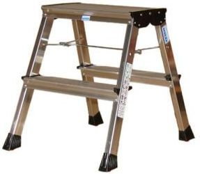 Krause Drabina składana Rolly 2x2 na kółkach