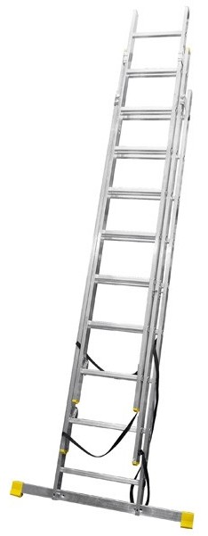 Bayersystem Drabina aluminiowa 3 x 9 stopni