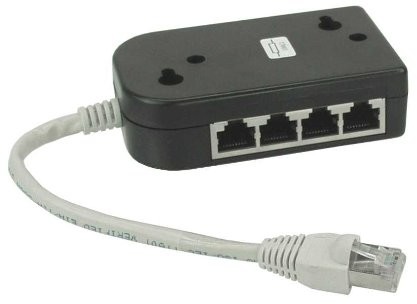 InLine 69938 rozdzielacz ISDN 8 X RJ45 Female 15 cm kabla z endwiderstaenden 4043718013166