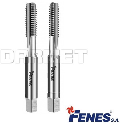 HSS Gwintownik ręczny do gwintu rurowego walcowego, komplet 2 szt. (RM 800), DIN-5157 G1/4