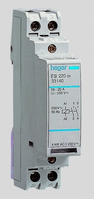 Hager Polo Stycznik ESC227 230V 25A