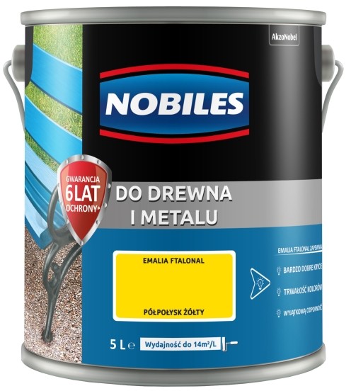 Nobiles Emalia Ftalonal żółty 5 l