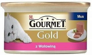 Purina Gourmet Gold karma dla dorosłych kotów Puszka z wołowiną 85g 7613032816506