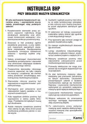 TD IAA24 Instrukcja BHP przy obsłudze maszyn szwalniczych