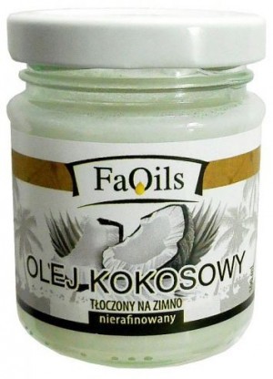 Fa-Oils OLEJ KOKOSOWY 100ml TŁOCZONY NA ZIMNO, NIERAFINOWANY