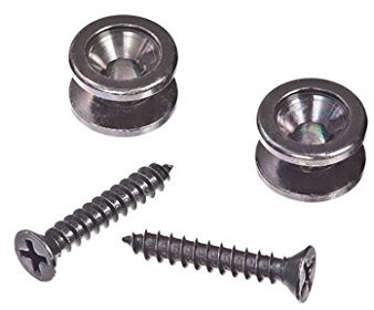 Planet Waves pwep102 2 Solid Brass Guitar Strap End Pins Black Oxide PWEP102