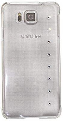 Samsung Diamond Cover 135364 Elements Q9 pokrowiec ochronny z kryształkami Swarovskiego do Galaxy S6 Alpha Przezroczyste