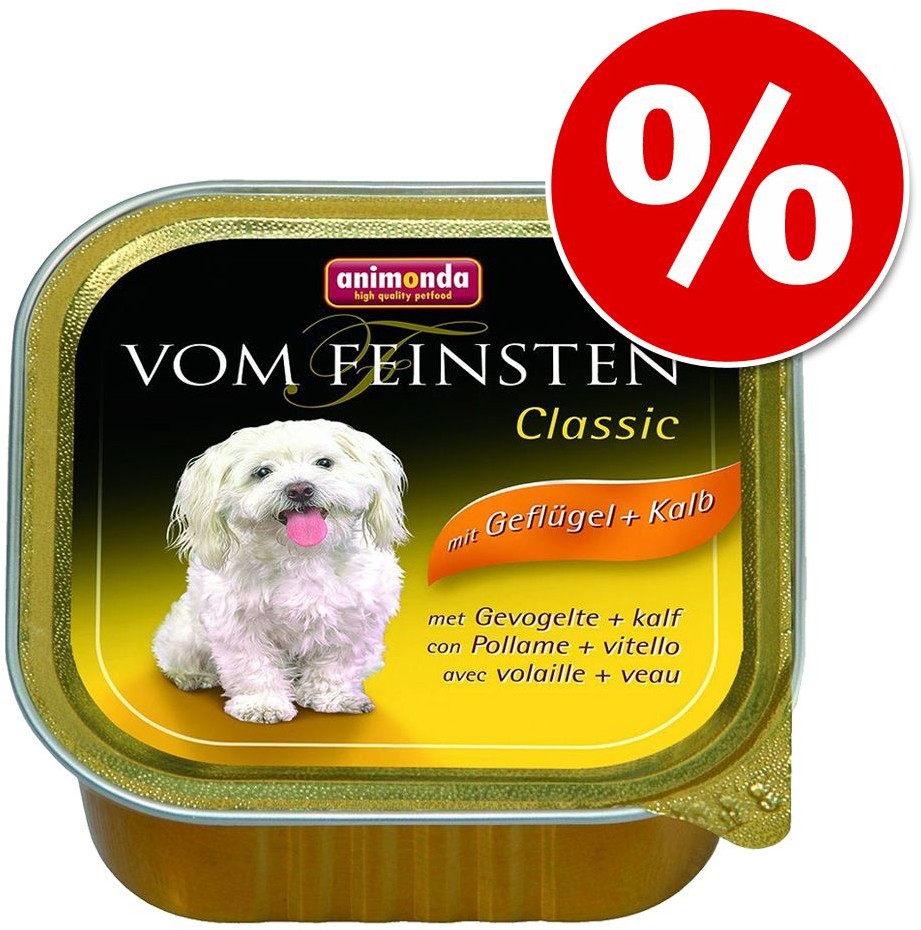 Animonda Vom Feinsten Vom Feinsten Junior 6 X 150 G - Drób Z Sercami Drobiowymi