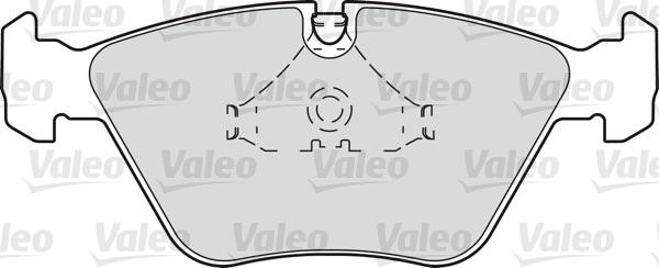 VALEO klocki hamulcowe z nu-lock 598409 598409