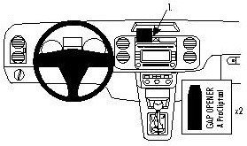 Brodit AB dla Clip do Volkswagen Golf Plus 05-14 854135