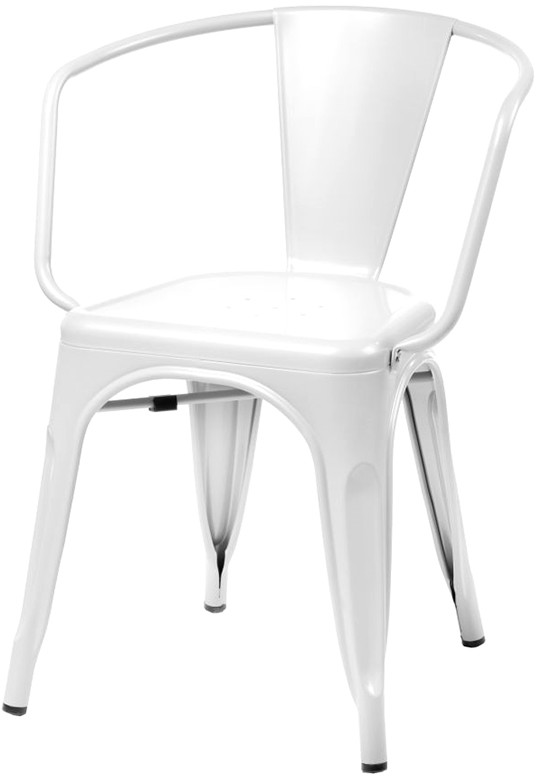 D2.Design Krzesło Paris Arms białe DK-41337 DK-41337