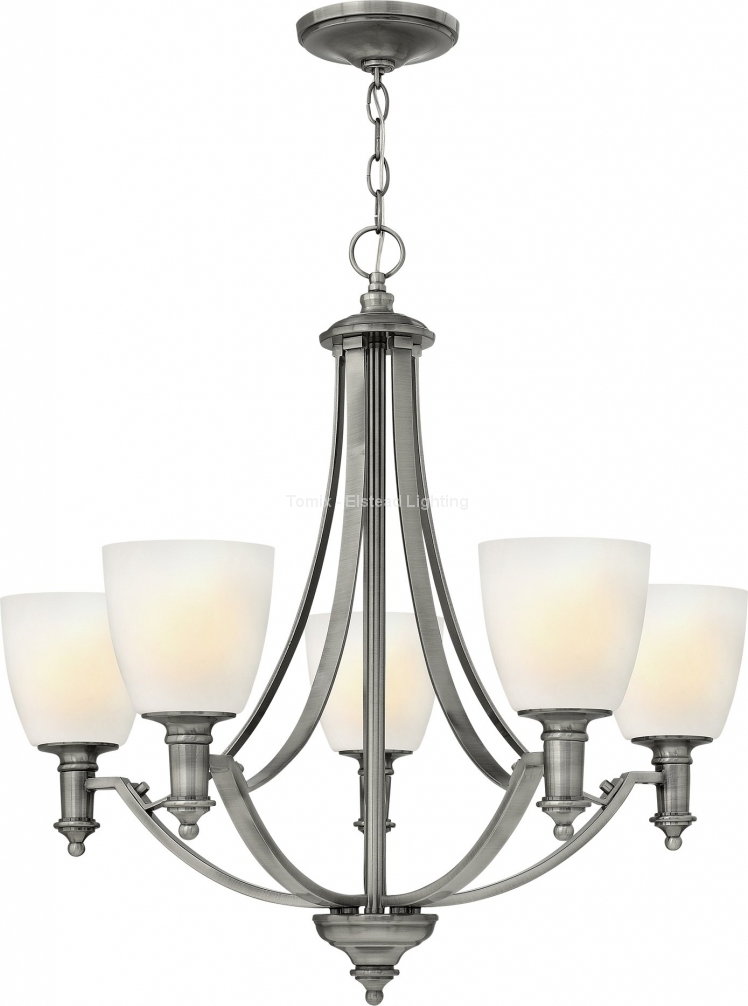 Elstead Lighting Lampa wisząca TRUMAN kol. ANTYCZNY Nikiel (HK/TRUMAN5) - Hinkley -