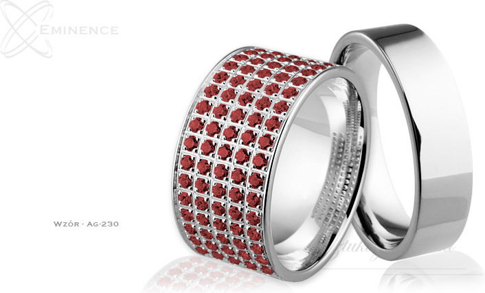 Eminence Obrączki srebrne - wzór Ag-230