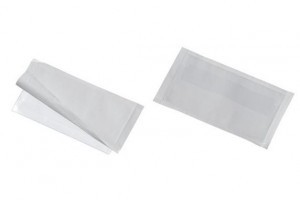 DURABLE POCKETFIX PLUS samoprzylepna kieszonka na wizytówki z klapką 57x90 mm