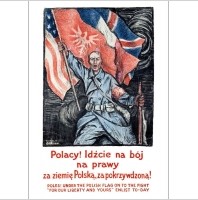 Plakat A3 - Polacy! Idźcie na bój na prawy za ziemię Polską A3-GPlak1920-017