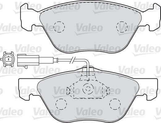 VALEO klocki hamulcowe 598990 598990