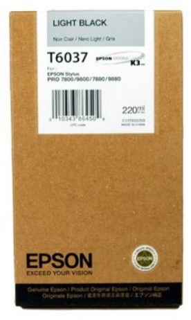 Epson Tusz oryginalny T6037 light czarny - C13T603700 C13T603700