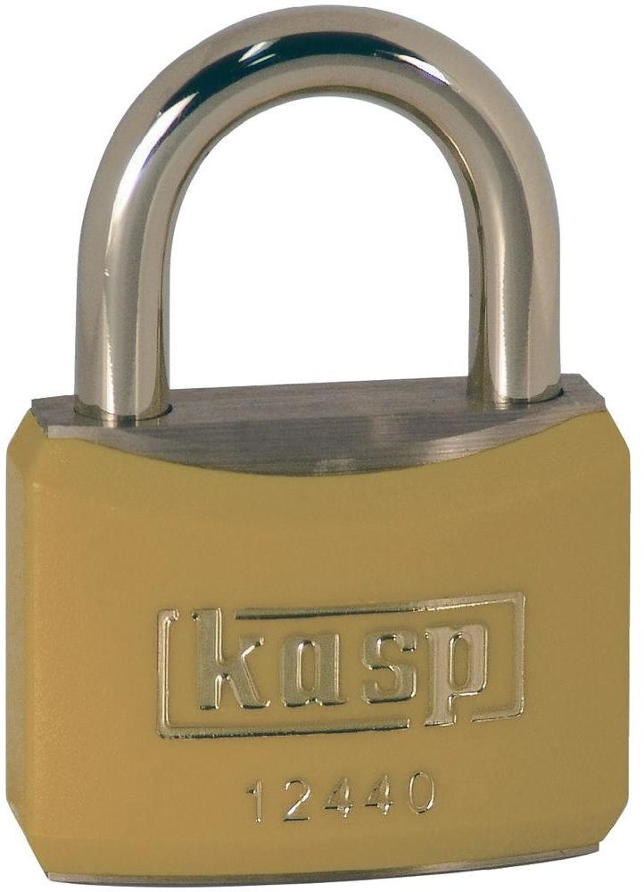 Kasp Kłódka K12440YELD z zamkiem kluczykowym 40 mm Złoto-żółty