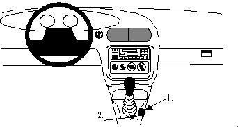Brodit 832347 ProClip do Chrysler Stratus 95  00 Console mount 832347