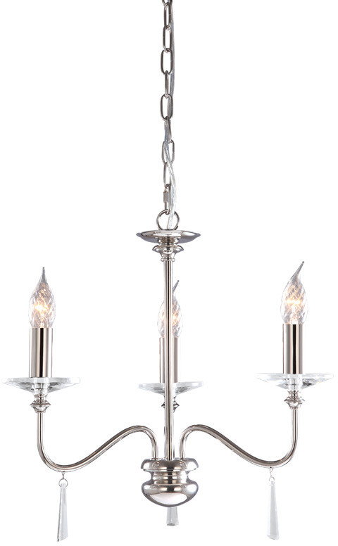 Elstead Lighting Finsbury Park FP 3 PN 3 FP3 POL NICKEL