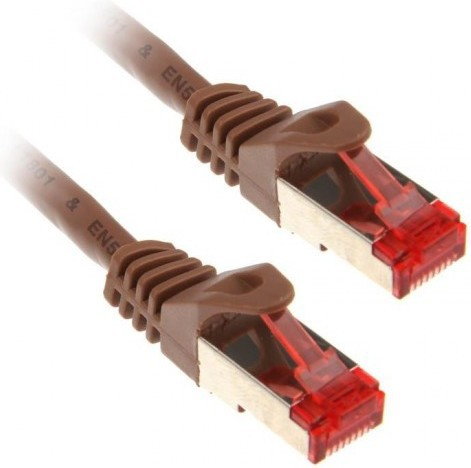 InLine  10m Cat.6 Kabel sieciowy 1000 Mbit RJ45 - brązowy 76400R