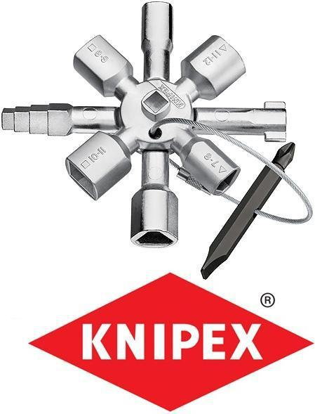 Knipex Klucz wielofunkcyjny do zamknięć stosowanych w instalacjach technicznych (00 11 01)
