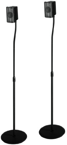 Hama stojak pod głośnik zestaw -częściowy, regulacja wysokości do 123 cm, czarny 00049594