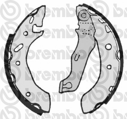 BREMBO Zesatw szczęk hamulcowych S 24 529