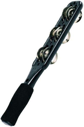Meinl Percussion meinl Percussion jg1bk Jingle Sticks z opasek zaciskowych ze stali, Professional Series, czarny JG1BK