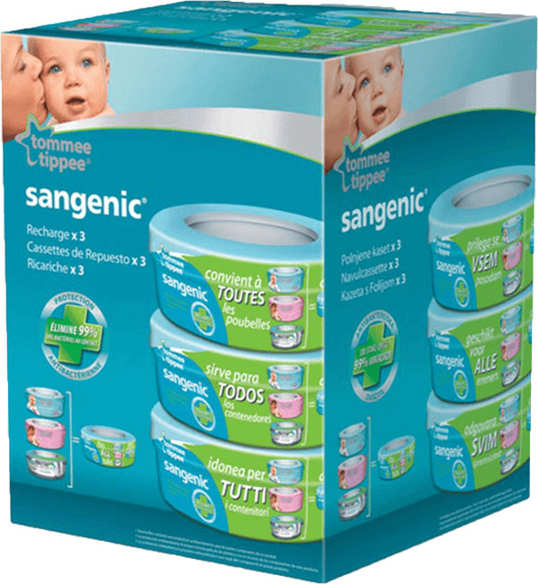 Tommee Tippee uniwersalny wkład do pojemnika na zużyte pieluchy 3 szt.