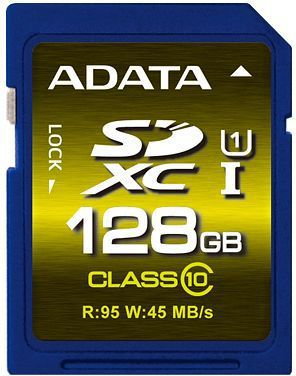 ADATA SDXC UHS-1 Class 10 128GB (ASDX128GUI1CL10-R)